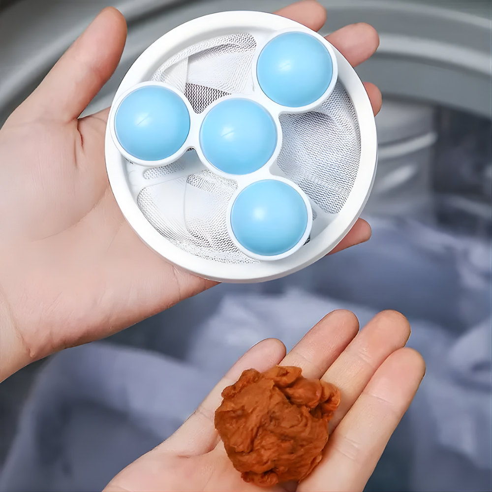Lintora™ – Drijvende Pluisvanger voor Wasmachine | 2 Stuks