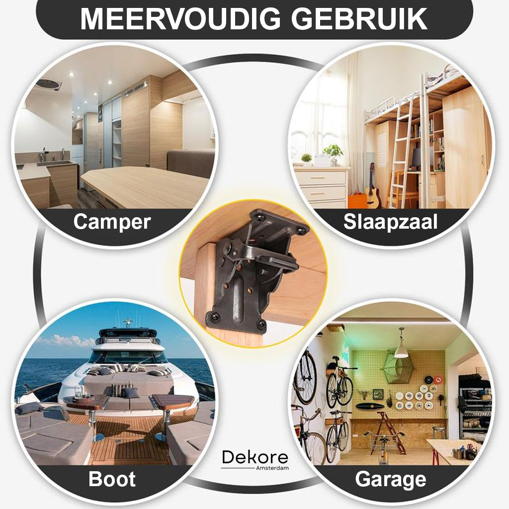 FoldClamp™ - Opvouwbare heavy-duty hoekbeugels met vergrendelingsmechanisme [1 + 1 Gratis]