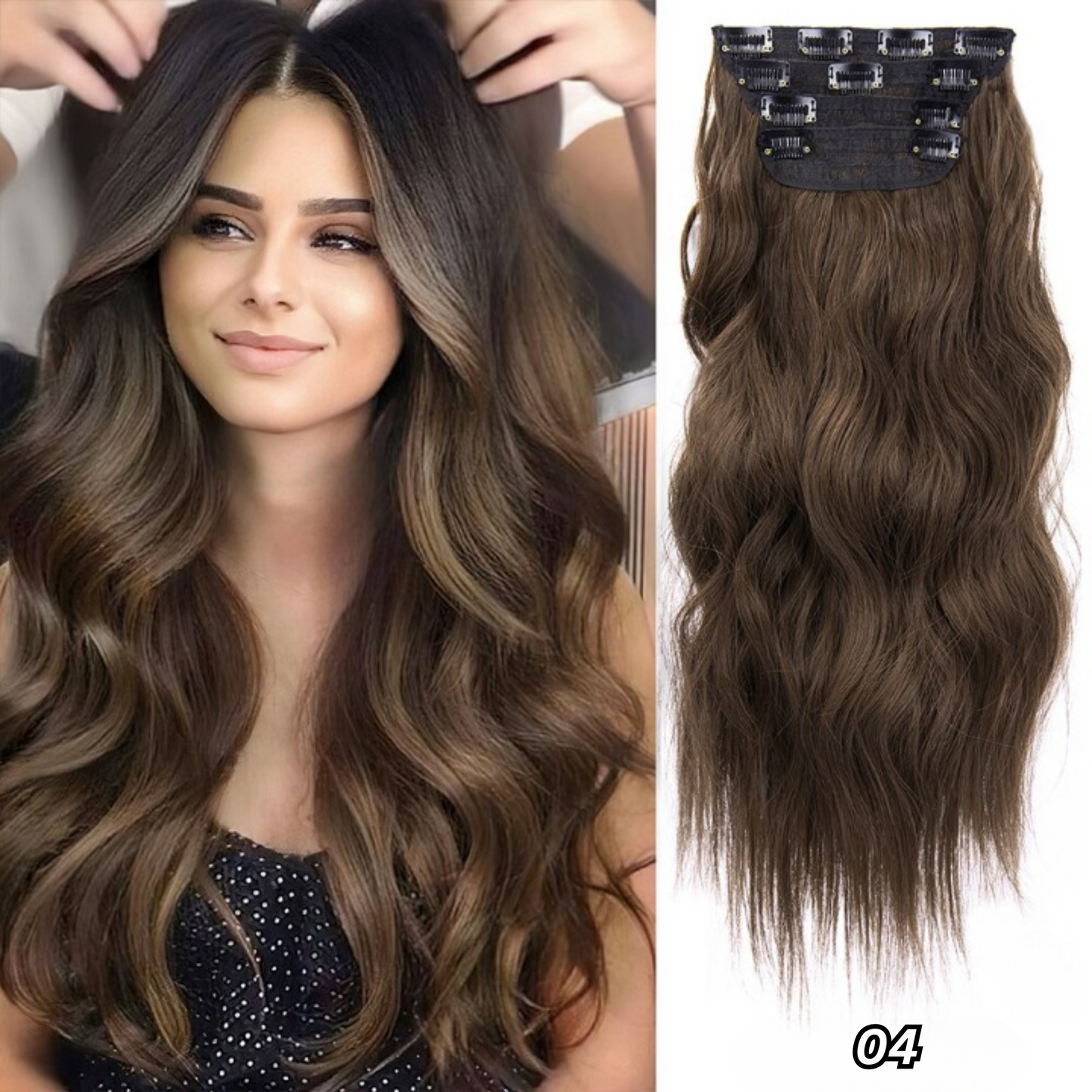 HairLink™ Clip-in Haarverlenging – Meer Volume & Lengte in Seconden