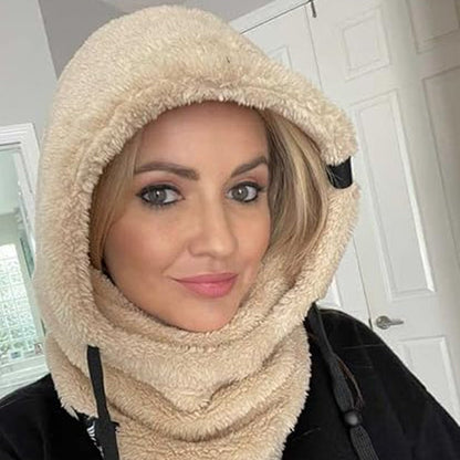 SkiMask™ – Warm Skimasker met Sherpa Capuchon | Winddicht & Rekbaar