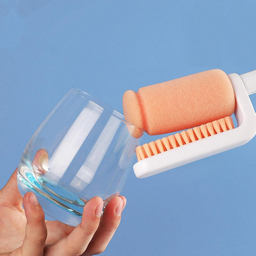 TwinClean™ – 3-in-1 flessenborstel voor grondige reiniging [50% Korting]