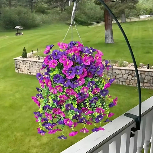 BloomCascade™ – Kunstmatig Hangend Bloemenboeket voor Balkon & Tuin Decor, Weinig Onderhoud [50% Korting]