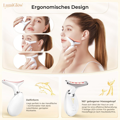LumiGlow – EMS Anti-Rimpel Apparaat met LED-lichttherapie & Warmtefunctie