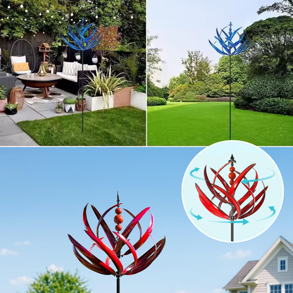 SerenitySpin™ – Bloemen Windspinner voor Tuin | Kleurrijke Tuindecoratie