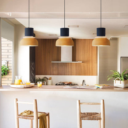 Noordse hanglamp met kleurblok-design voor moderne ruimtes