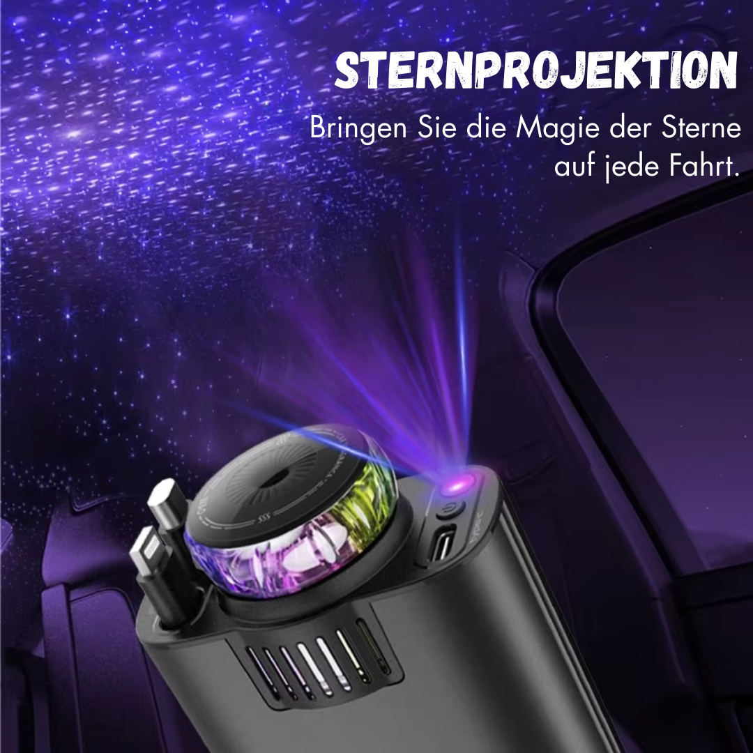 StarLinker™ – 3-in-1 starlight oprolbare autolader met LED-verlichting [50% Korting]