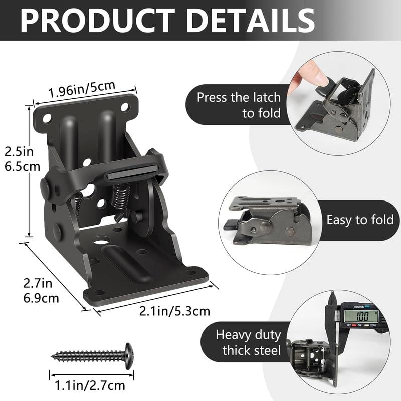 FoldClip™ - Opvouwbare heavy-duty hoekbeugels met vergrendelingsmechanisme [1 + 1 Gratis]