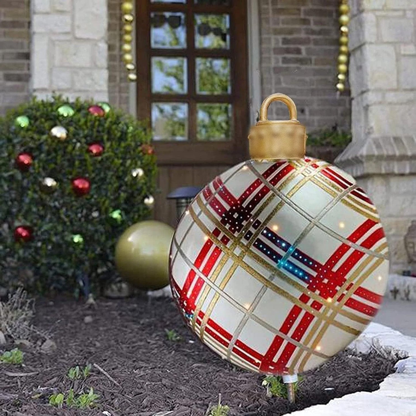 XMasGlobe™ – Grote opblaasbare kerstbal voor feestelijke decoratie [50% Korting]