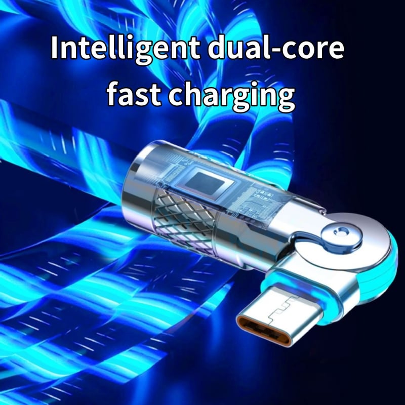 LedCharge™ – 540° draaibare stekker en USB-kabel voor ultrasnel opladen [50% Korting]