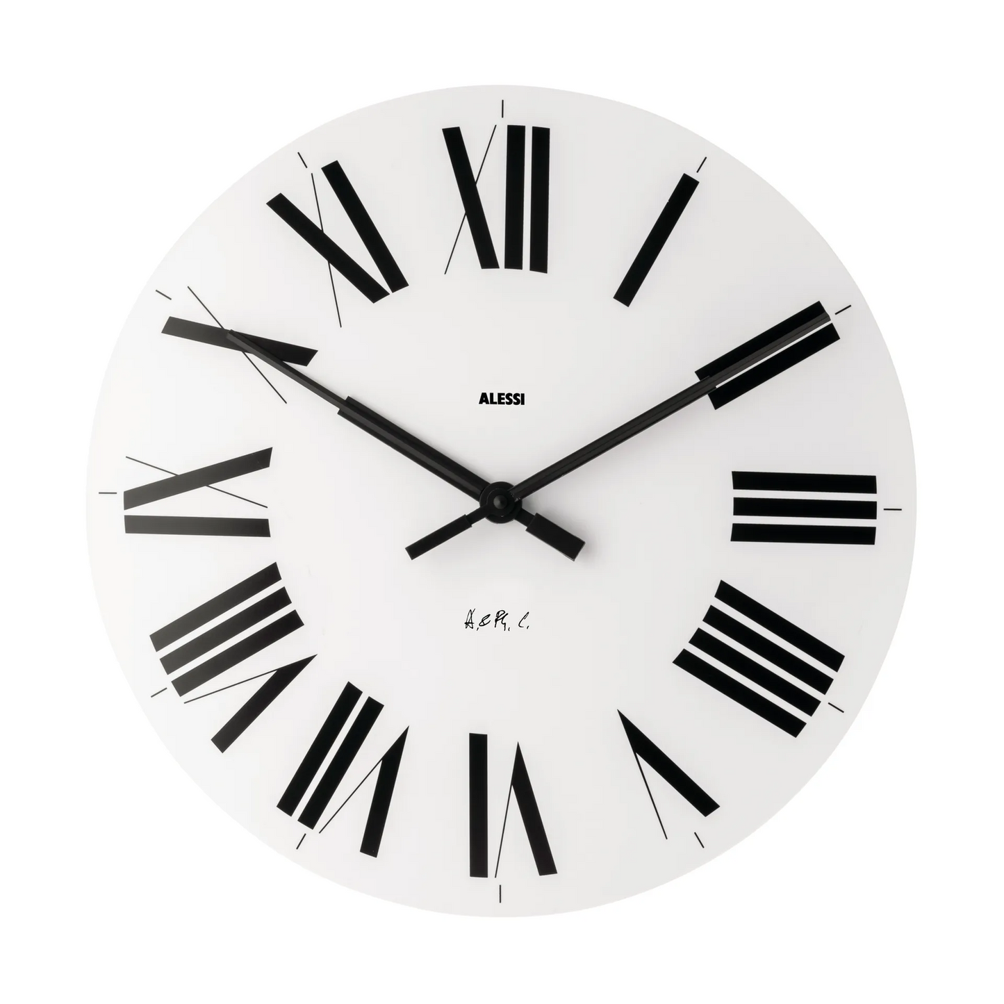 Wandklok met Romeinse cijfers – minimalistisch Italiaans design