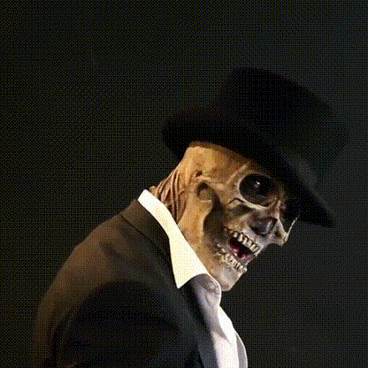 Latex doodshoofdmasker met hersenen – Realistisch Halloween-horrormasker