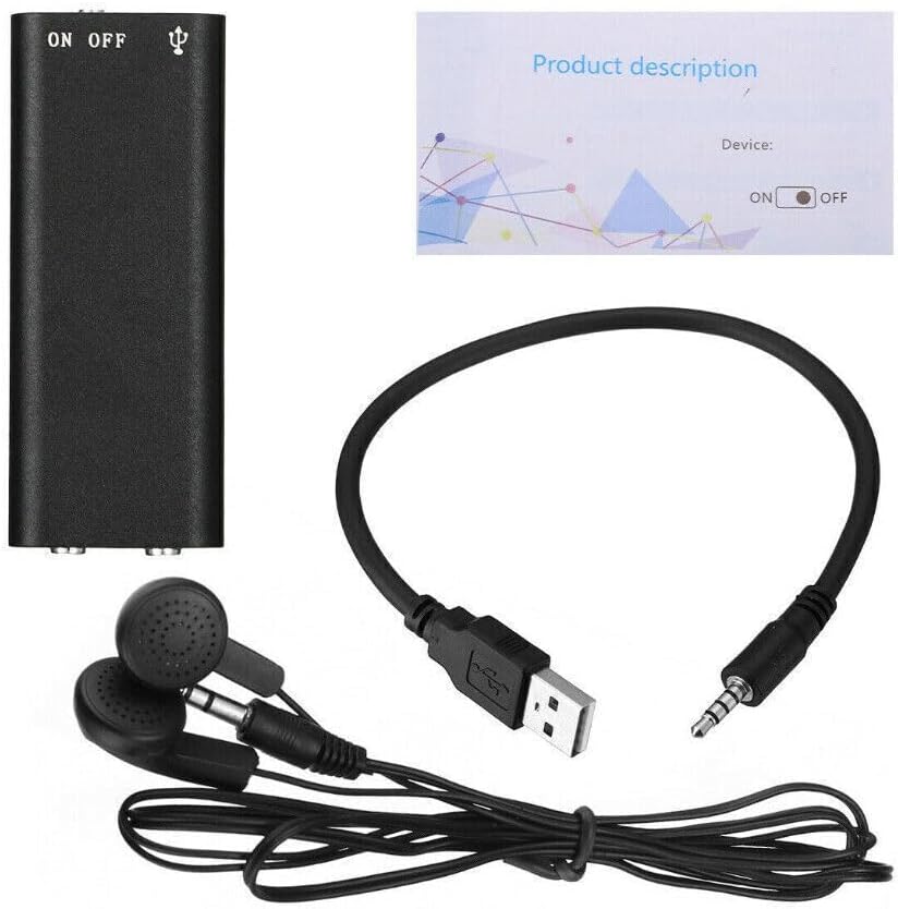 MicroSpy™ – Verborgen Audiorecorder met 96 Uur Continue Opname