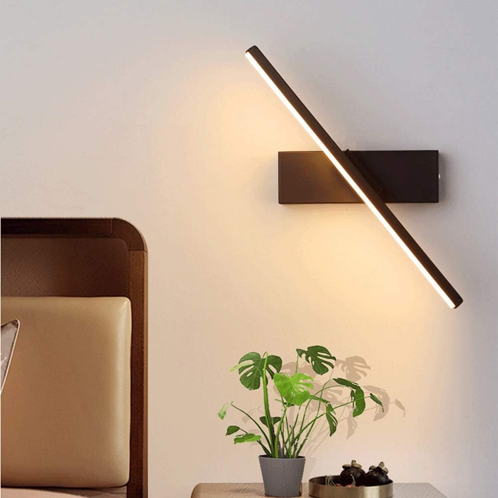 LED wandlamp zwenkbaar 330° met 3 lichtkleuren van aluminium