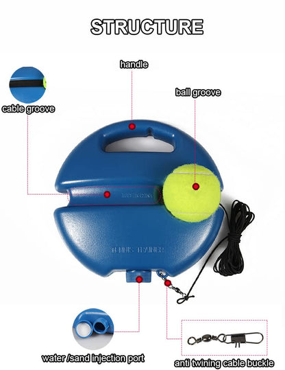 SoloRally™ – Tennis Trainer voor effectieve training zonder partner en verbetering van techniek [50% Korting]