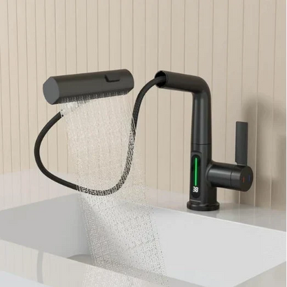 Kraan opzetstuk met LED temperatuurweergave en 5 spuitmodi