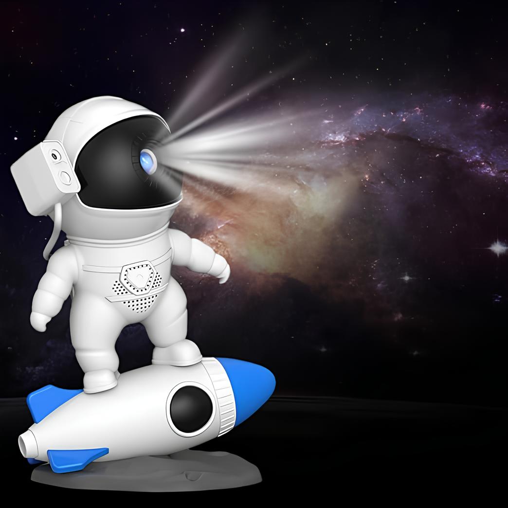 Sterrenhemellampje met 4K Galaxieprojectie en Raketontwerp