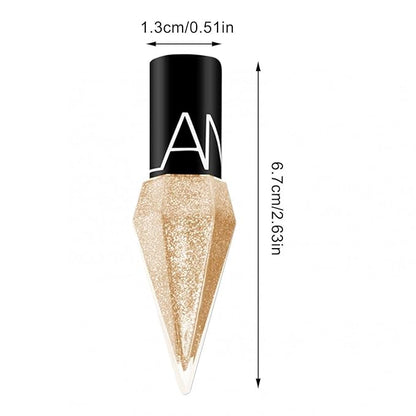 DiamondGlam™ Vloeibare Eyeliner – Waterproof met Parelglans Effect