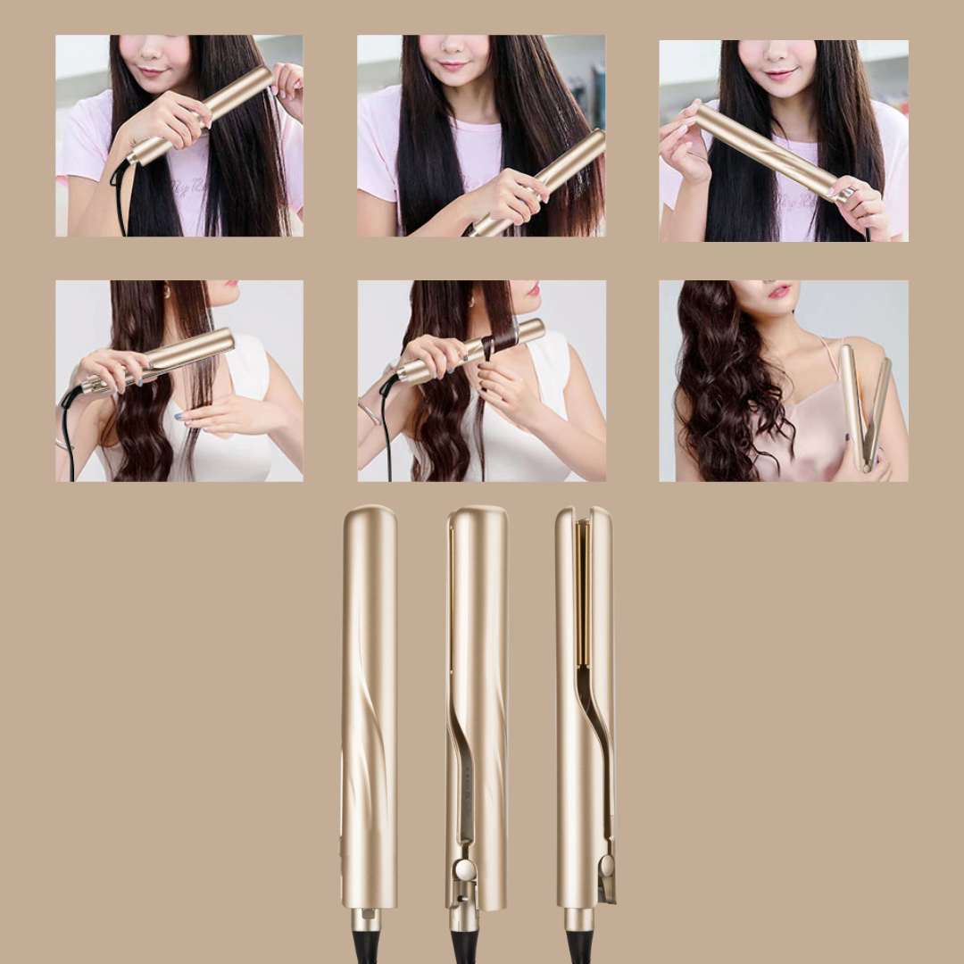 ViraCurl™ | 2-in-1 Stylingapparaat voor Glanzende Krullen & Steil Haar [50% Korting]
