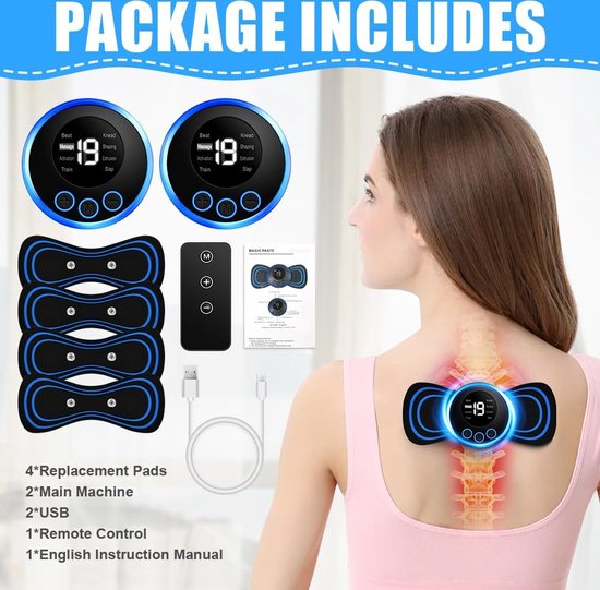 MuscleEase™ Draagbaar Nekmassageapparaat met EMS-technologie [2+2 Gratis]