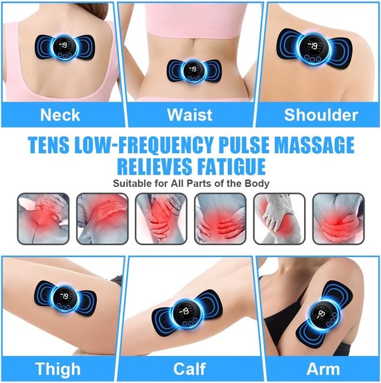 MuscleEase™ Draagbaar Nekmassageapparaat met EMS-technologie [2+2 Gratis]