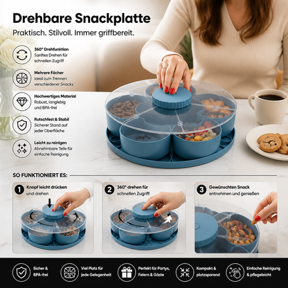 SnackSpin – Snacks stijlvol & netjes serveren | 50% korting