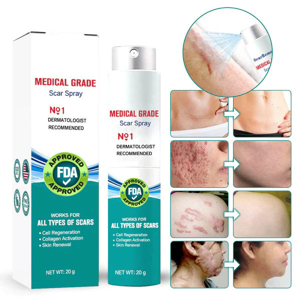 ScarRelief™ – Littekenspray voor Acne, Striae & Operatielittekens