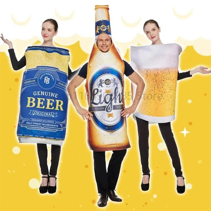 Opblaasbaar bierpul-kostuum voor volwassenen – one size fits all