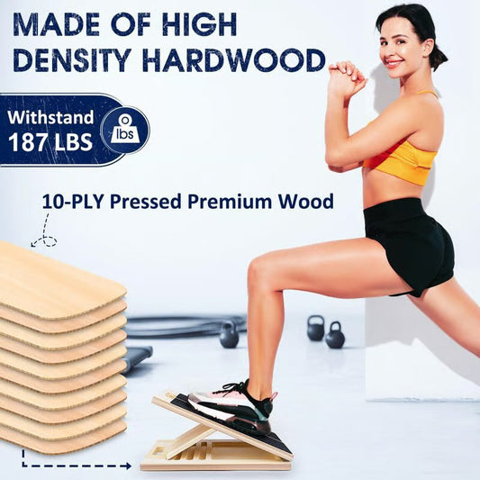 StretchWood™ – Draagbaar houten schuine bord voor stretching en balans [50% Korting]