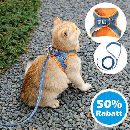 50% Korting | CatBelt™ Comfortabele Kattenharnas [Laatste Dag Korting]