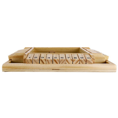 WoodBox™ – Houten Shut The Box Familiespel | Educatief Bordspel