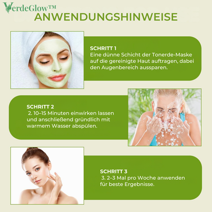 VerdeGlow – Dieptereinigend Kleimasker voor een Heldere, Stralende Huid [1 + 1 Gratis]