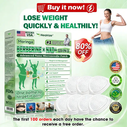 Berberine NAD+™ – 10-in-1 Nano Microneedle Patch voor dagelijks gebruik Resultaten [50% Korting]
