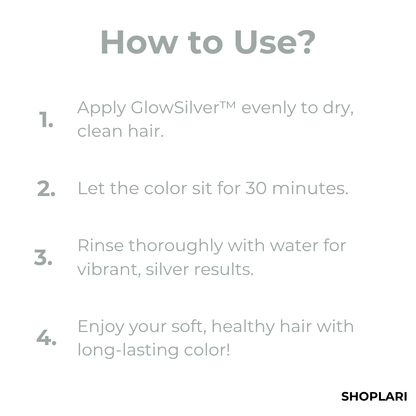 GlowSilver™ – Ammoniakvrije Zilverhaarverf & Haarverzorging 2-in-1