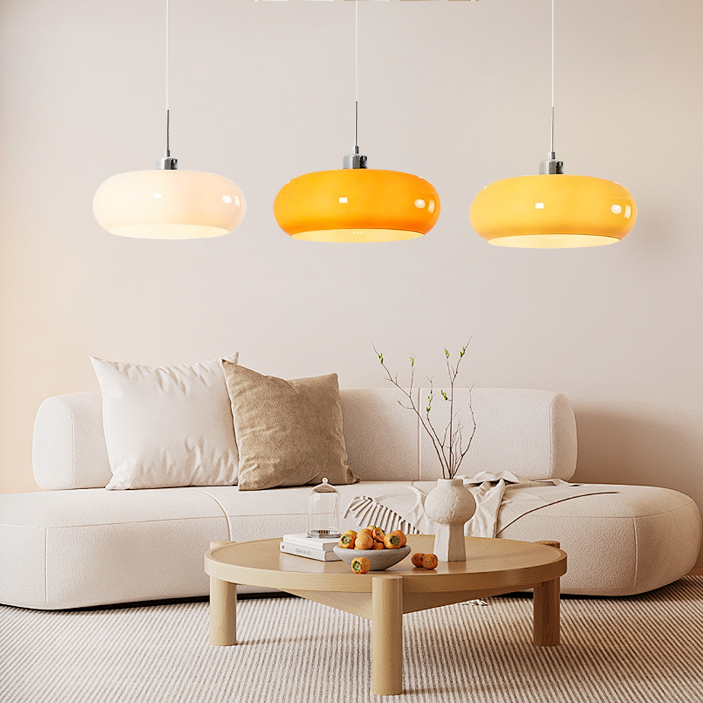 Glazen hanglamp in Bauhaus-stijl voor moderne interieurs