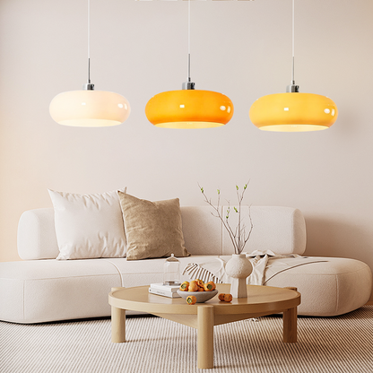 Glazen hanglamp in Bauhaus-stijl voor moderne interieurs