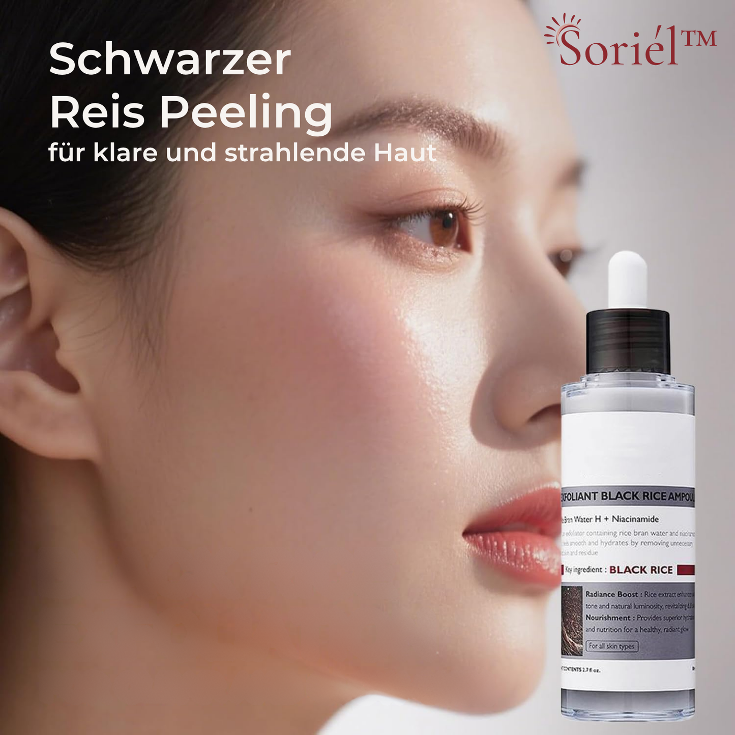 Soriél™ Rijstpeeling Ampul – Zachte Gezichts- & Lichaamspeeling [1+1 Gratis]