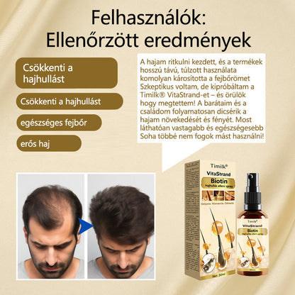 Timilk™ – VitaStrand biotinespray ter bevordering van haargroei voor vol, glanzend haar [1 + 1 Gratis]