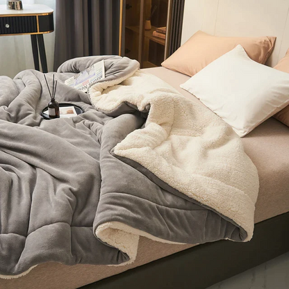 Flanel-fleece knuffeldeken – zacht, warm en machinewasbaar