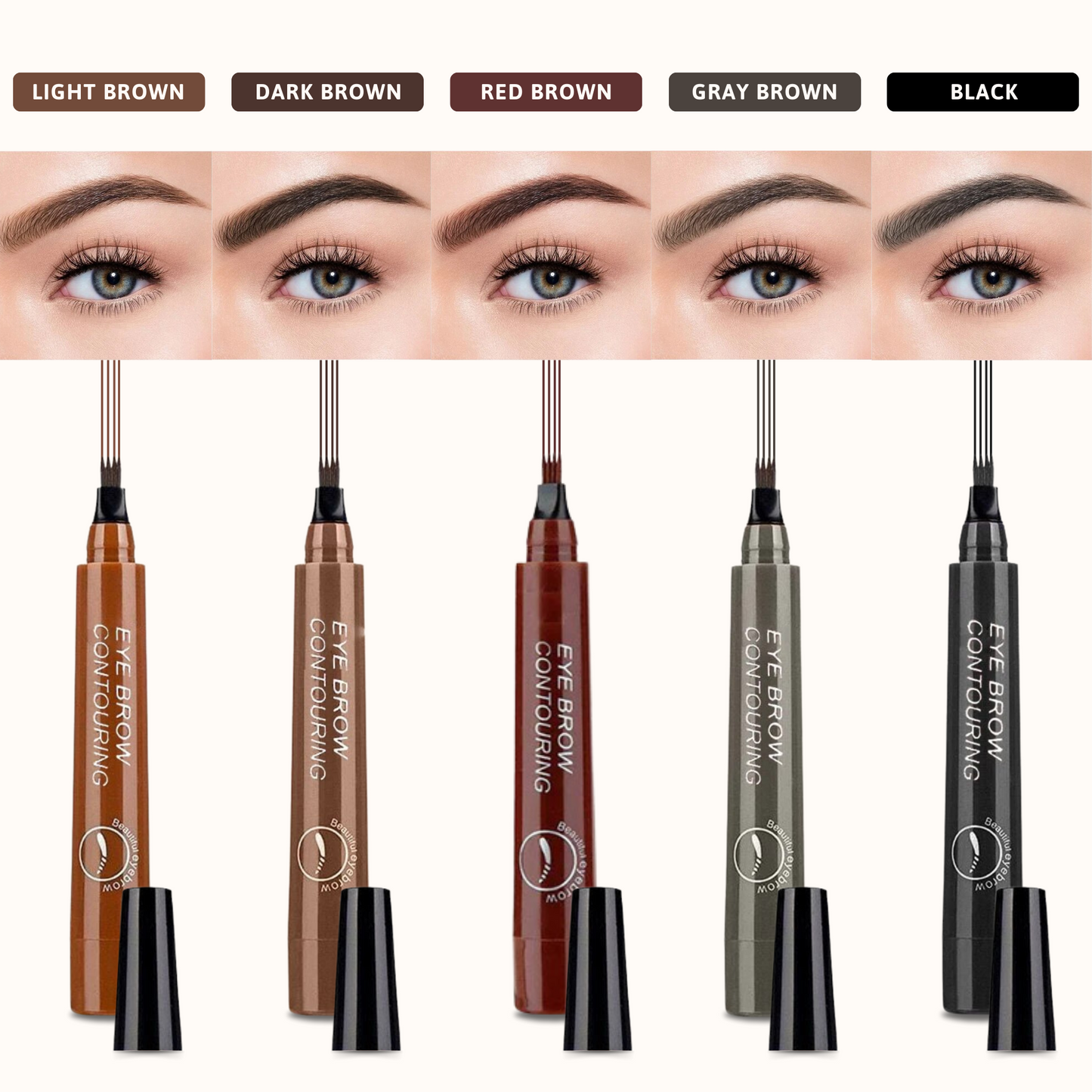 BrowElegance™ – Microblading-wenkbrauwpotlood, precies, natuurlijk & langdurig [1 + 1 Gratis]