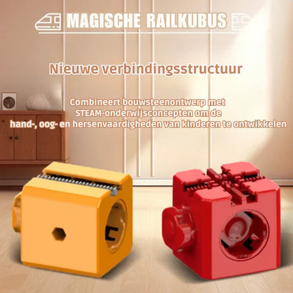 CubeTrack™ – Magnetische DIY-spoorbaan | Educatief Speelgoed Vanaf 3 Jaar
