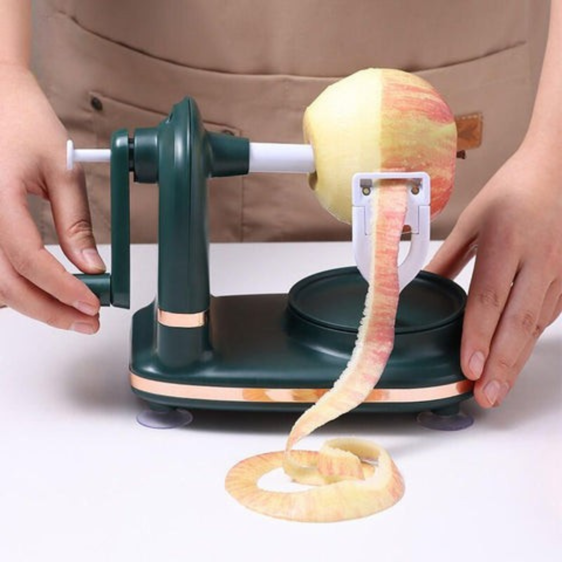 CorePeel™ – 3-in-1 Appelschiller & Appelsnijer | Snel, Veilig & Kindvriendelijk
