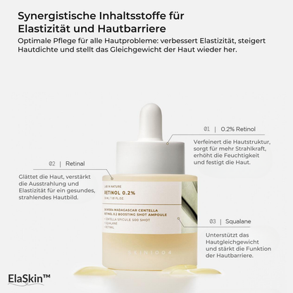 ElaSkin™ – Centella-Retinol-Boosting-Ampulle 30ml voor intensieve en regenererende huidverzorging [50% Korting]