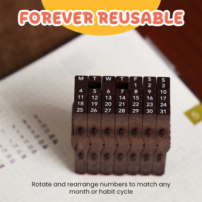 TimeBlocks™ Kalenderstempel – Creatieve Dagplanning voor Journal & Planner