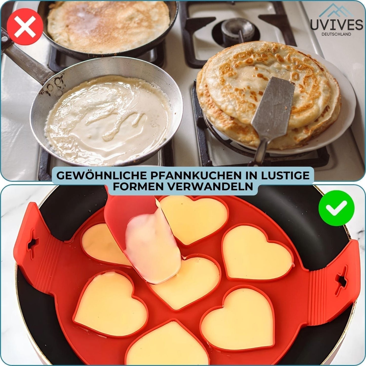 HappyCake™ – Antiaanbak Siliconen Pannenkoekenmaker voor Perfecte Pannenkoeken