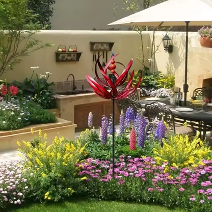SerenitySpin™ – Bloemen Windspinner voor Tuin | Kleurrijke Tuindecoratie