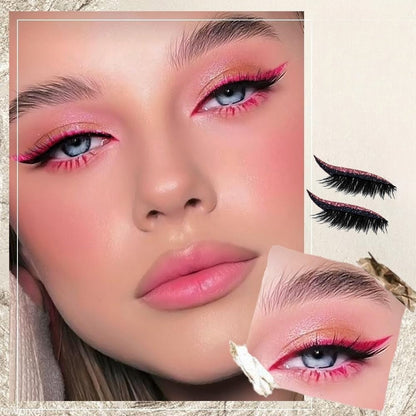 GlitzGrip™ – Herbruikbare, praktische en eenvoudig aan te brengen wimper-eyelinerstickers [50% Korting]