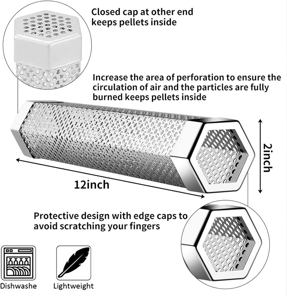 SmokeHex™ – Rookbuis van roestvrij staal geschikt voor alle grilltypes [50% Korting]