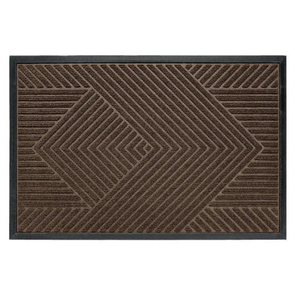 Deurmat met geometrisch patroon – antislip voor binnen en buiten