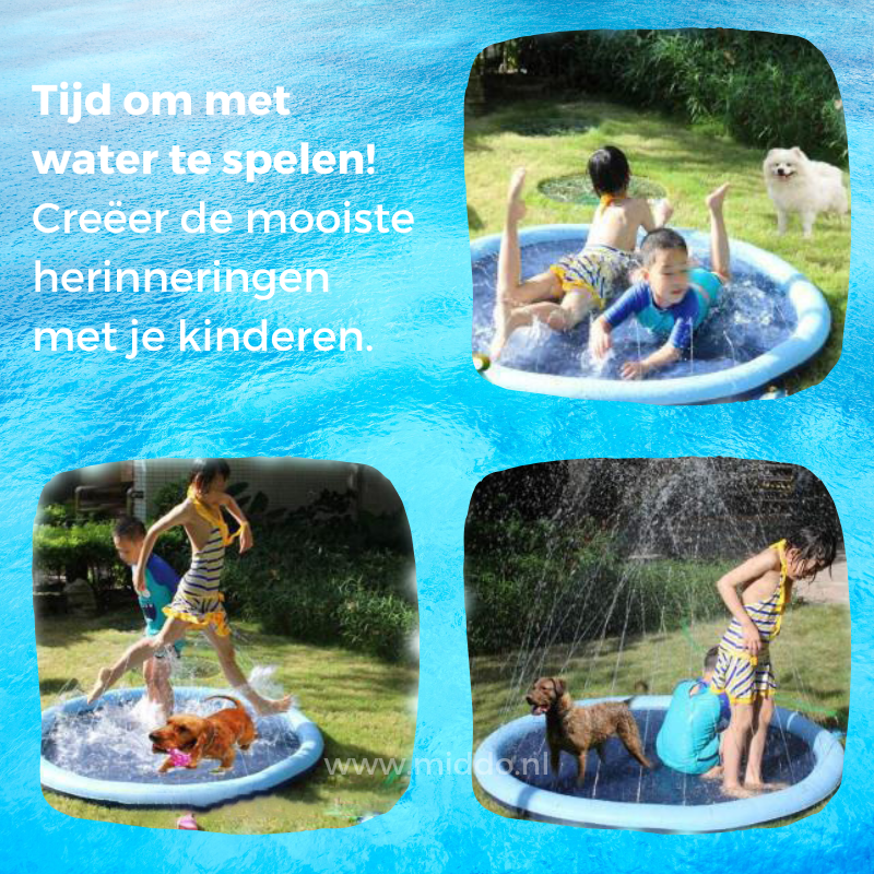 SplashZone™ – Waterspeelmat voor Kinderen & Huisdieren | Tuinplezier