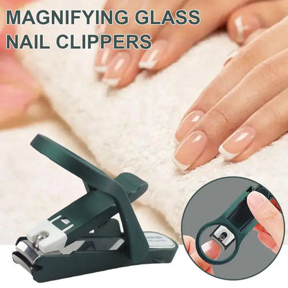 VisiClip™ – Compacte nagelknipper met vergrootglas voor precieze en moeiteloze verzorging [50% Korting]